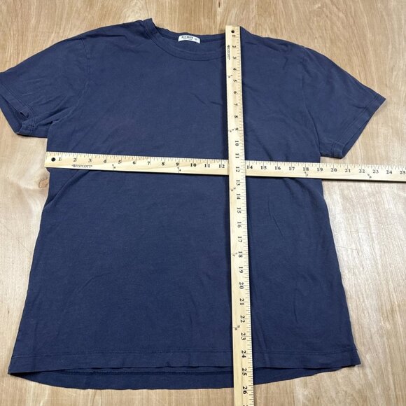 Buck Mason T-Shirt Short Sleeve Navy Blue 100% Cotton Mens Size Medium - Picture 3 of 5